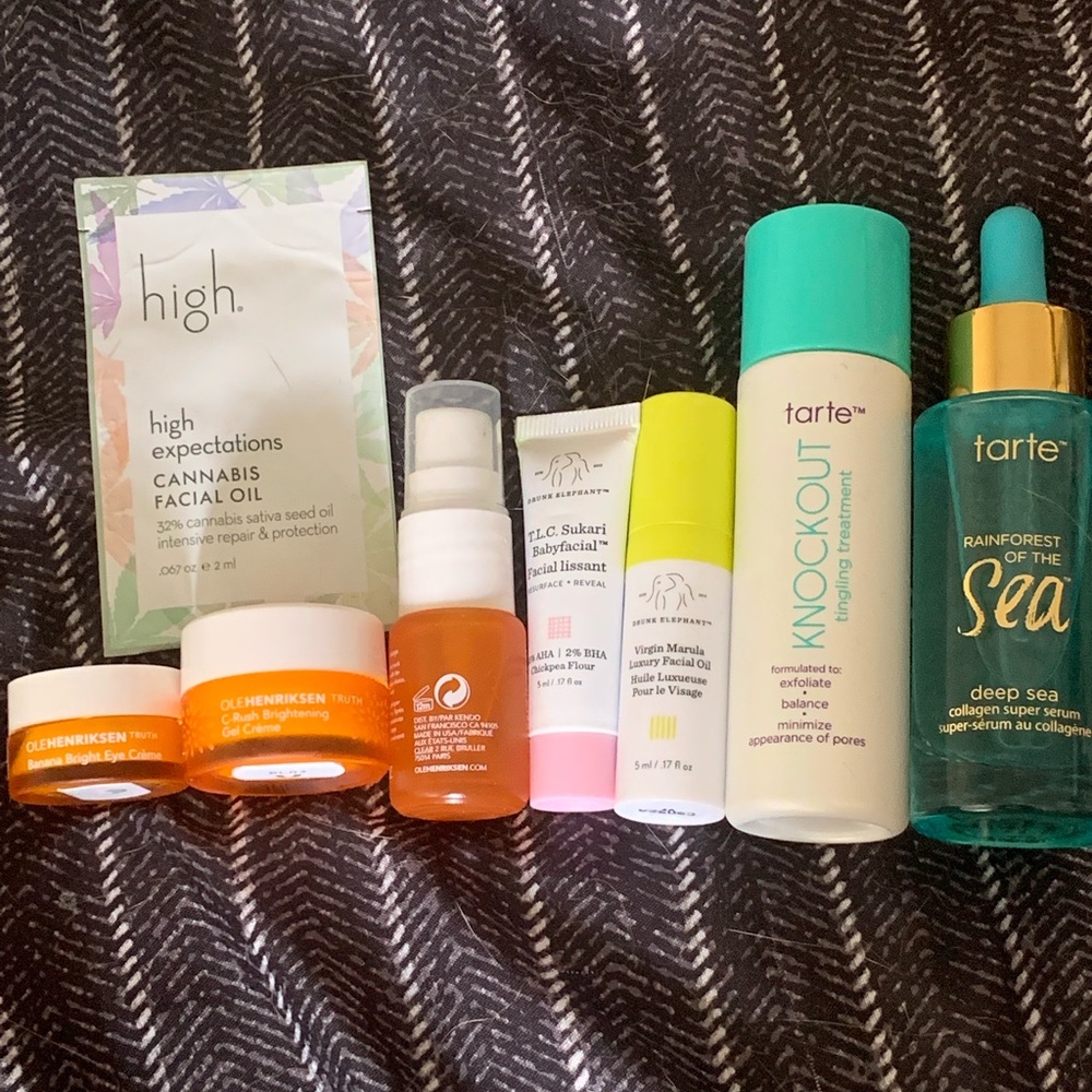 A lot of high end skincare products